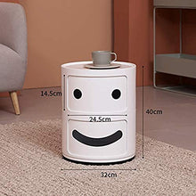 Comodino LHY- Cassettiera in plastica, forte e durevole, capacità di carico pesante, adatto per camera da letto, soggiorno, ecc. Comodo rosa