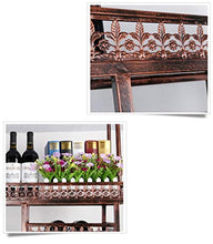 Alqn Portabottiglie da parete in stile americano Portaoggetti in ferro metallico Bar nel bar Loft per uso domestico Soffitto a parete Appeso Vino Calici in vetro Champagne Calici Portabottiglie Porta