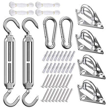 ERPENG Vela Ombreggiante 2x2.5m Antistrappo Antivento Impermeabile Tenda a Vela Quadrato con Kit di Installazione per recinzioni da Giardino, Balcone, Grigio Chiaro