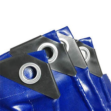 qx Telone Tenda Teloni Ombra Vele Tenda da Esterno Blu Telo Multifunzionale in Tela Cerata Resistente, 100% Impermeabile, Resistente Ai Rai Uv, con Occhielli e Bordi Rinforzati (Dimensioni: 4Mx6M),2