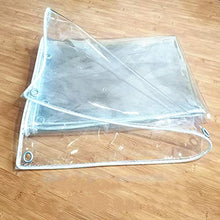 Impermeabile Trasparente Telone Telo Copertura All'aperto con Occhielli, Anti età Resistente allo Strappo PVC Teloni Occhiellato Pesante, Personalizzabile (Color:Clear) (Size : 3.8 * 8M)