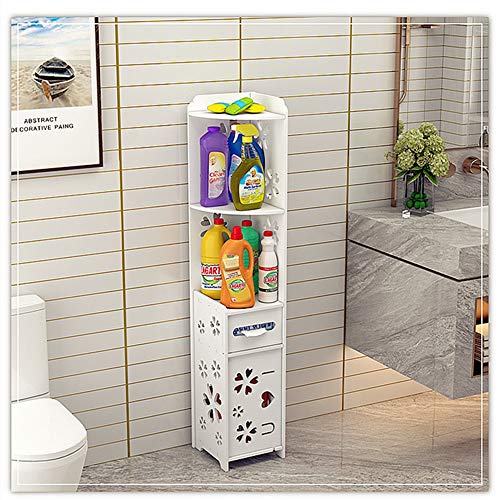 Mobiletti e armadiettiMOOD.SC Bagno Mensola igienici armadietto laterale igienici bagagli Multi-Level Bathroom Floor-Standing carta Tripod Holder rack di stoccaggio impermeabile
