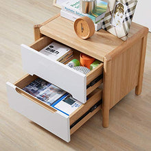 XiuHUa Comodino-Comodino Tipo Semplice Economy Elm con Doppio cassetto Protezione Ambientale Mobili Camera da Letto Mobili da Camera da Letto