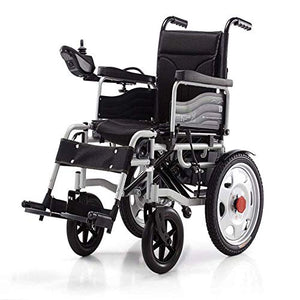 Accessori per la casa Sedia a rotelle elettrica per anziani disabili pieghevole leggera 34 kg robusta e durevole per l'uso sedie a rotelle motorizzate convenienti per uso domestico e all'aperto ner