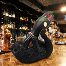 EUBEISAQI Bear Fox Portabottiglie per Vino Statua Animale Portabottiglie per portabottiglie Decorative per Cabina e Lodge
