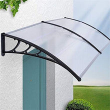 LINGZE Tettoia per Porta Patio Esterno Anteriore Finestra Posteriore Neve Pioggia Portico Ombra Tenda da Sole Riparo Copertura Protettiva per Tetto （Dimensioni: 80 x 200 cm