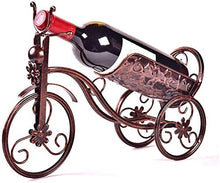 Leifeng Tower Classico Wine Rack Ferro Battuto Materiale vitivinicolo Europeo Bicycle Classic Rack casa Rack Bar Bar Table Decoration Wine Rack (Color : Black)