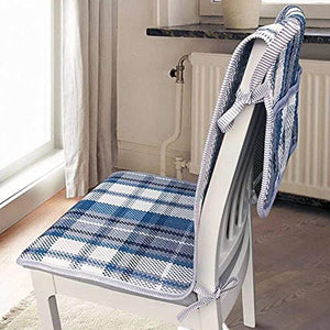 XHNXHN Set di Cuscini per sedili Lunghi e Profondi, griglia Cuscini per sedie monoblocco Cuscini per sedie per Tavolo da Pranzo congiunti Cuscini per sedie per Interni per Esterni Decorazioni per l
