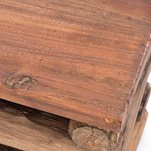 Design Delight - Sgabello in legno di teak, modello “Block 38”, misura 30 x 30 x 39 cm (larghezza x profondità x altezza), in legno massello di teak