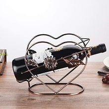 Lxlxq Cremagliera del Vino Creativo Stile Europeo retrò Ornamenti in Ferro battuto Cremagliera della Bottiglia di Vino Semplice Moda