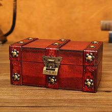 Oumefar Organizzatore di Gioielli Scatola di immagazzinaggio retrò Scatola di immagazzinaggio di Gioielli in Legno Scatola di immagazzinaggio per Feste di Compleanno Decorazione di Nozze(S)