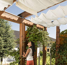 Windhager Tenda Vela Parasole per tendicorda, Protezione Solare, pergola o Giardino d'inverno, 420 x 140 cm, Bianco, 10872