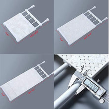 HJCC Scaffale Telescopico per Armadio, Regolabile, Non Richiede Forature, in Acciaio al Carbonio, per Camera da Letto, Bagno, Cucina,Marrone