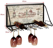 Leifeng Tower Classico Wine Rack Ferro Battuto Nero/Bianco/Bronzo Wallmounted Modello Multifunzionale Wine Rack 6 Bottiglie di Vino, 1218 Bicchieri di Vino (Color : Bronze)