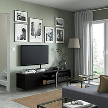 HANVIKEN anta/cassetto frontale 60x38 cm nero-marrone