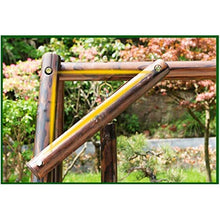 HLZY Grande aliante all'aperto con Supporto, Deluxe Wooden Arc Frame Amaca Hammock 3 Person Garden Swing Arredamento Esterno Patio Swing Sedia Lounge all'aperto