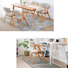 WFF Sedia da Ufficio Sedia, con braccioli Pieghevoli Non occupa Spazio in Legno massello Arredo Bar (Color : F)