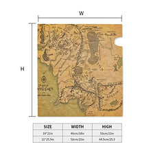 Lord Of The Ring Map - Copertura magnetica per cassetta postale con mappa, design unico, per giardino, giardino, cortile, dimensioni standard, 53 x 45 cm