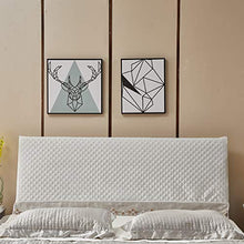 FLAMEER Fodera Coprire per Testiera di Letto Elastica a Prova di Polvere 120 Cm - Beige