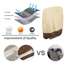 HaavPoois - Coprisedia da giardino, impilabile, pieghevole, impermeabile, antipolvere, resistente ai raggi UV, per mobili da esterno