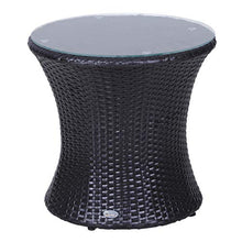 Outsunny Set Mobili in Rattan Set 2 Poltrone, Tavolino con Cuscini 3pz Giardino Esterno