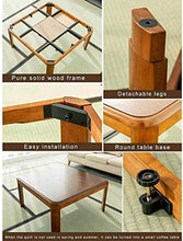 N / A Tavolino Fußwärmer Finestra Balcone Baia Kotatsu, Tatami riscaldata futon Tavolo, con Riscaldamento, Biancheria da Letto, Soffici tappeti, Tavolo Pieghevole