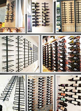 Hihg Quality Quality Ferro Parete Vino Supporto per Vino in Stile Europeo Bottiglia Bottiglia di Vino Stand Stand Stand GRACK Organizer (Color : 12 Layer Brown Tilt)