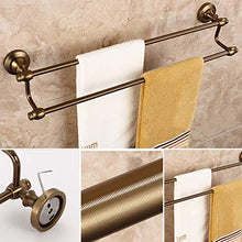 Towel Rack Portasciugamani a Parete Bagno Portasciugamani a Doppia Asta Portasciugamani retrò Antiruggine Spazio Portasciugamani in Alluminio per Camera da Letto Cucina Hotel