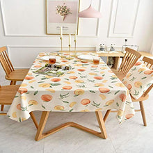 LSSM Tovaglia Semplice E Moderna in Tessuto Poliestere Cotone Frutta Fresca Tovaglia da tè Impermeabile Bambini Tovaglia Fantasia Rotolo Tovaglia Carta Rosa Rotolo Tovaglia Giallo 130 * 130Cm