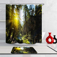LIYAN Combinazione Bagno. Immagini Chiare E Colori Vivaci Rendono Il Tuo Bagno Pieno di Vita. Accessori da Bagno. Luce del Sole. Foresta. Valle.