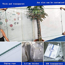 Telo trasparente Copertura vegetale trasparente telo di plastica PVC telone impermeabile con perforazioni, parapioggia for la copertura di fiori e piante balcone, 420g / mq (Size : 2 * 2m)