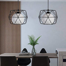 EYLM Lampada a Sospensione Vintage E27 Lampadario Industriale Retro con LED lampadina,Adatto per Cafe, Bar, Cucina, la Sala da Pranzo e Camera da Letto [Classe di efficienza energetica A+]