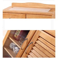 GFBVC Credenza Legno Accent Cabinet Ingresso Bar Bagagli Voce della Tabella di Soggiorno Pranzo a Buffet Armadio Server Console Table (Color : Wood, Size : 87.5x67x35cm)