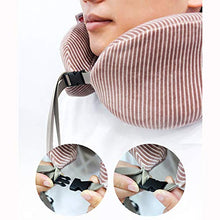 FSGD Cuscino di Corsa, Cuscino cervicale Gomma Piuma di Memoria Collo Cuscino velivoli Auto pisolino Portatile Cuscino a Forma di U