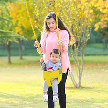 HAOLIN Sedia Pieghevole per Esterno per Bambini con Altalena Pieghevole per Bambini con Corda di Sicurezza,Green