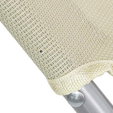 SoBuy Sdraio pieghevole,lettino prendisole,schienale reclinabile,beige,OGS35-MI,IT