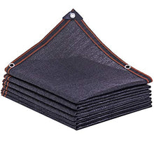 Senza marchio DANDAN Rete Ombreggiante Rete Solare Ispessimento Crittografato Ombra Esterna Rete da Cantiere/Tettoia Auto Rete Isolante Rinforzo A Quattro Fili 12 Pin Nero (Size : 5 * 6m)