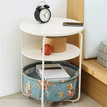 ZhuFengshop Comodino Comodino Armadietto A Tre Livelli Piccolo Tavolino da Salotto Mini Tavolo da Soggiorno Tavolino Angolare Tavolino Laterale Tavolino Rotondo Comodino Side Table (Color : A)
