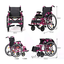 Sedie A Rotelle per Lo Sport E Il Tempo Libero, Sedia A Rotelle Manuale Pieghevole Ad Assorbimento degli Urti Adatta per Anziani, Disabili, Pazienti Riabilitativi A