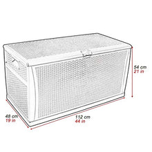 ZAQI Baule da Esterno Armadio Giardino Panca Deck Box Leggero antiratto, Garage Ingresso Cortile Contenitore di stoccaggio, con Ruote/Maniglia/Coperchio (Size : 112×48×54cm(44×19×21 inch))