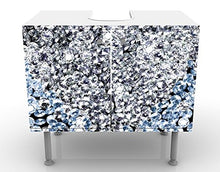 Apalis Design Vanity Diamond Heart 60 x 55 x 35 cm, Piccolo, 60 cm di Larghezza, Regolabile, lavabo, mobiletto da Bagno, Base per Bagno, Stretto, Piatto