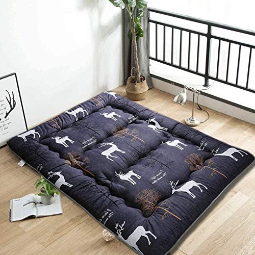 Z&HA Spesso Pieghevole Tatami Materasso, Ultra Morbida Traspirante futon Giapponese Tappetino Portatile dormitorio Mattress Pad,C,120x200cm