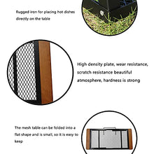 HANYF Tavolo da Picnic Multifunzione, Tavola per Barbecue Anti-Ferro per Esterno, Adatto per Barbecue da Campeggio, Comodo Tavolo Pieghevole con Maniglia