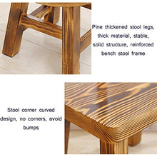 Sgabello Cambiare Le Scarpe Pino Famiglia in Legno massello Moda Creativo Semplice Moderno Tavolino da caffè Adulto Quadrato Alto 26cm LCSHAN