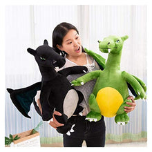 JSJJRFV Giocattoli di Peluche Giocattoli di Peluche Grande Dinosaur Dinosaur Doll Peluche Peluche Morbido di buona qualità Grande Regalo per Bambini Ragazzi (Color : Black, Height : 60cm)