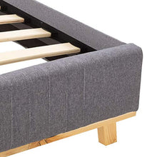 SKM Giroletto con LED Grigio Chiaro in Tessuto 160x200 cm (27.45kg)