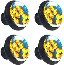 Anatre di gomma Pomelli per Porta Set di 4 Pomelli per Mobili Manopole per Cassetti Cucina Armadio Vetro