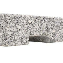 vidaXL Base per Parasole Rettangolare Robusta Stabile Elegante con Adattatori Supporto per Ombrellone in Granito 25 kg Tubo in Acciaio