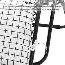 Cuscino per Sdraio Lettino,Cuscini per Sdraio da Giardino,170 x 45 cm Portatile Cuscino Reclinabile Sedia Relaxer Coprisedile,Smontaggio Pulizia (Plaid bianco)