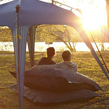 Lumaland Parete Laterale Tenda Padiglione Tenda da Giardino Ideale per i Party Sistema QuickUp di Montaggio Blu